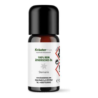 Sie sehen eine Packung Sternanis Öl 10 ml, Produktbild: 01 Sternanis Öl 10 ml, A-Nr.: 5858905 - 01