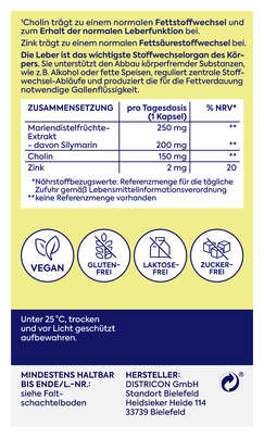 Sie sehen eine Packung Zirkulin Leber Vital hochdosiert KAP 30ST, Produktbild: 04 Zirkulin Leber Vital hochdosiert KAP 30ST, A-Nr.: 6142250 - 04