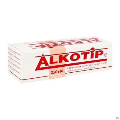 Alkoholtupfer Alkotip/70% Isoprop. 60x 28mm Einz Verp 250+10stk G6 02 260st, A-Nr.: 5592784 - 02