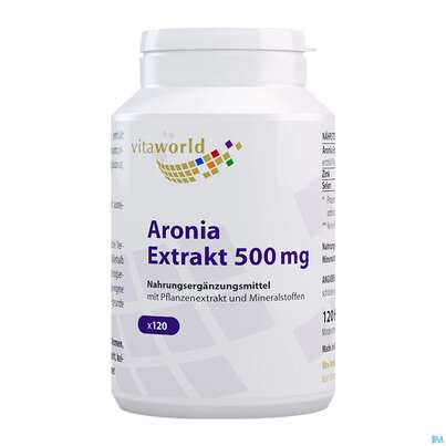 Aronia Extrakt 500mg Kapseln Vegan Vita World 120st, A-Nr.: 4836043 - 07
