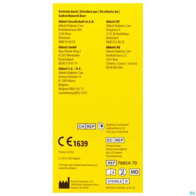 Sie sehen eine Packung Diagnostika U.zubehoer Freestyle Lanzetten -abbott 200st, Produktbild: 08 Diagnostika U.zubehoer Freestyle Lanzetten -abbott 200st, A-Nr.: 3001106 - 08