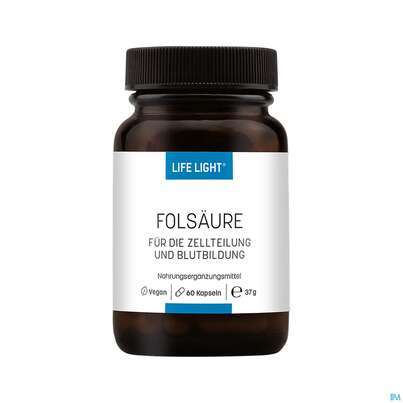 Folsaeure Kapseln Life Light 60st, A-Nr.: 3134698 - 01