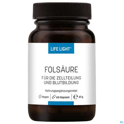 Folsaeure Kapseln Life Light 60st, A-Nr.: 3134698 - 02