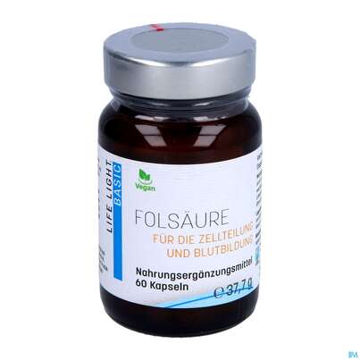 Folsaeure Kapseln Life Light 60st, A-Nr.: 3134698 - 03