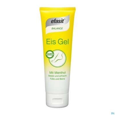 Sie sehen eine Packung Fuss Gel Eis Efasit 75ml, Produktbild: 01 Fuss Gel Eis Efasit 75ml, A-Nr.: 0967794 - 01