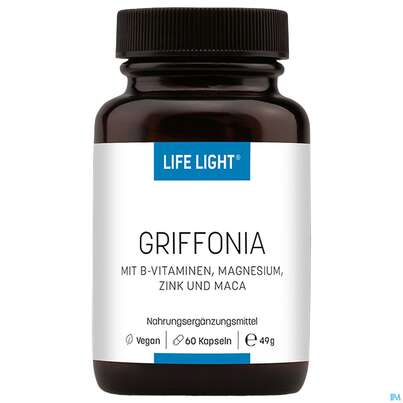 Sie sehen eine Packung Griffonia Kapseln Life Light 60st, Produktbild: 02 Griffonia Kapseln Life Light 60st, A-Nr.: 3952497 - 02