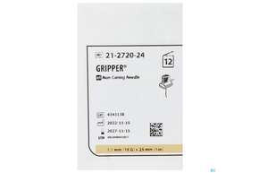 Injektionsspritzen U.zubeh. Gripper Nadel 19gx25mm 12st, A-Nr.: 3297360 - 01
