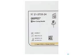 Injektionsspritzen U.zubeh. Portnadel Gripper 19gx19mm 21-27 12st, A-Nr.: 1780402 - 01
