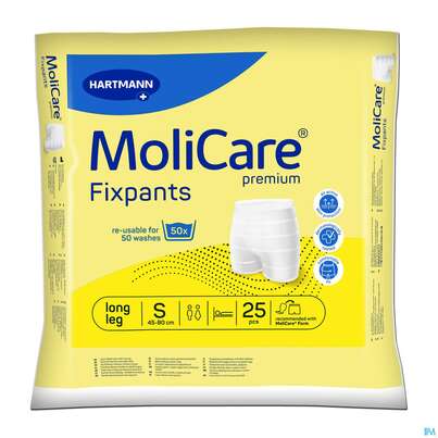 Sie sehen eine Packung Inkontinenz Molicare Fixpants/premium Long Leg S Gelb 25st, Produktbild: 03 Inkontinenz Molicare Fixpants/premium Long Leg S Gelb 25st, A-Nr.: 3208882 - 03