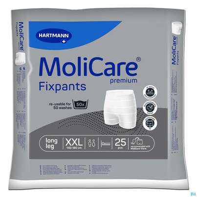 Inkontinenz Molicare Fixpants/premium Long Leg Xxl Grau 25st, A-Nr.: 3208936 - 01