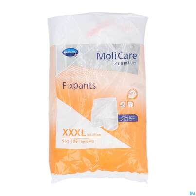 Inkontinenz Molicare Fixpants/premium Long Leg Xxxl Orange 5st, A-Nr.: 5377896 - 01