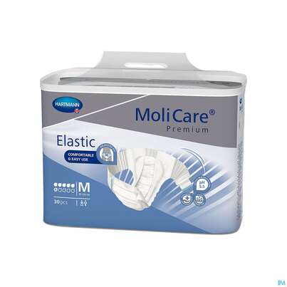 Inkontinenz Molicare Premium/elastic 6 Tropfen 80-120cm M 30st, A-Nr.: 4996640 - 02