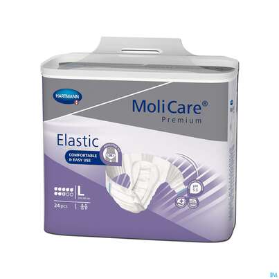 Inkontinenz Molicare Premium/elastic 8 Tropfen 110-150cm L 24st, A-Nr.: 4996700 - 02