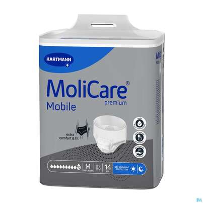 Inkontinenz Molicare Premium/mobile/10tropfen M 80-120cm 14st, A-Nr.: 4843758 - 01