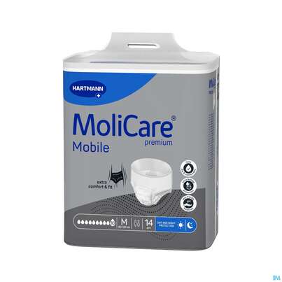 Inkontinenz Molicare Premium/mobile/10tropfen M 80-120cm 14st, A-Nr.: 4843758 - 02