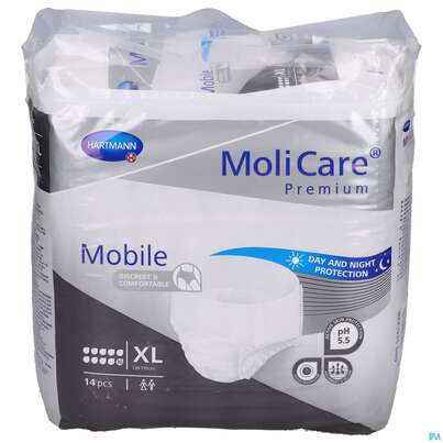Inkontinenz Molicare Premium/mobile/10tropfen Xl 130-170cm 14st, A-Nr.: 4843770 - 01