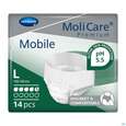 Inkontinenz Molicare Premium/mobile/5 Tropfen Gruen L 100-150cm 14st, A-Nr.: 2724854 - 02