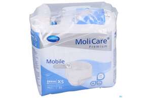 Inkontinenz Molicare Premium/mobile/6 Tropfen Blau Xs 45-70cm 14st, A-Nr.: 3078623 - 01