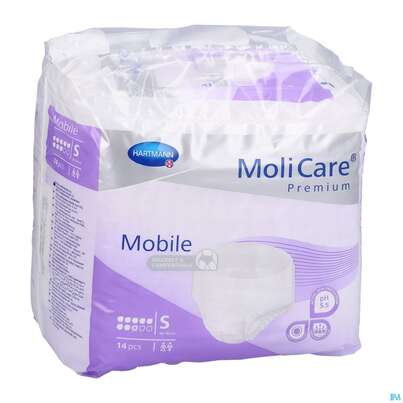 Inkontinenz Molicare Premium/mobile/8 Tropfen Lila S 60-90cm 14st, A-Nr.: 3078592 - 03