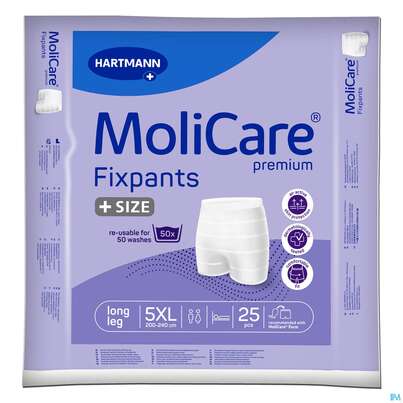 Sie sehen eine Packung Inkontinenz Molicare/premium Fixpants 5xl 25st, Produktbild: 01 Inkontinenz Molicare/premium Fixpants 5xl 25st, A-Nr.: 5404624 - 01