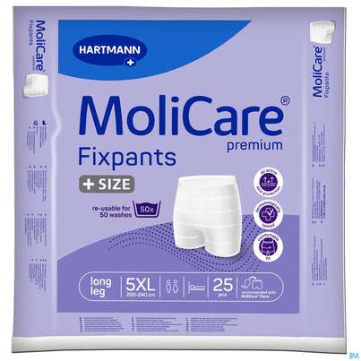 Sie sehen eine Packung Inkontinenz Molicare/premium Fixpants 5xl 25st, Produktbild: 02 Inkontinenz Molicare/premium Fixpants 5xl 25st, A-Nr.: 5404624 - 02