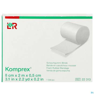 Komprex Schaumgummi-binde Staerke 0,5cm 2mx 8cm 1st, A-Nr.: 0184922 - 01