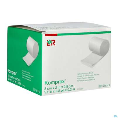 Komprex Schaumgummi-binde Staerke 0,5cm 2mx 8cm 1st, A-Nr.: 0184922 - 02