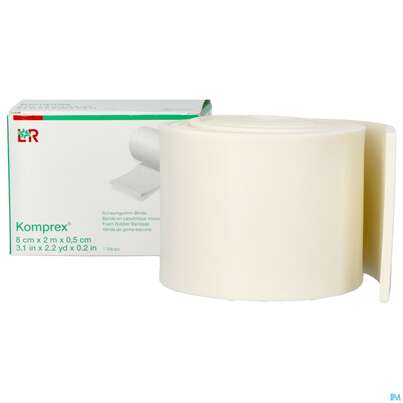 Komprex Schaumgummi-binde Staerke 0,5cm 2mx 8cm 1st, A-Nr.: 0184922 - 06