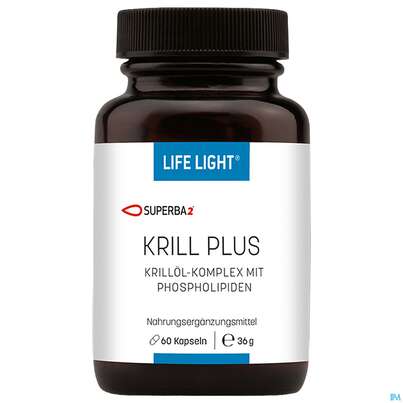 Sie sehen eine Packung Krill Plus Kapseln Life Light 60st, Produktbild: 02 Krill Plus Kapseln Life Light 60st, A-Nr.: 4288185 - 02