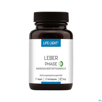 Sie sehen eine Packung Life Light Kapseln Leber Phase 2 60st, Produktbild: 01 Life Light Kapseln Leber Phase 2 60st, A-Nr.: 4069632 - 01