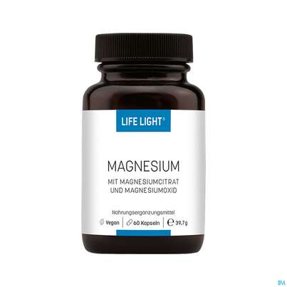 Sie sehen eine Packung Magnesium Kapseln Life Light 60st, Produktbild: 01 Magnesium Kapseln Life Light 60st, A-Nr.: 3134764 - 01