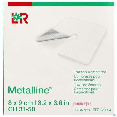 Metalline-lohmann Tracheo-kompresse Entkeimt 8x 9cm 50st, A-Nr.: 0514957 - 01
