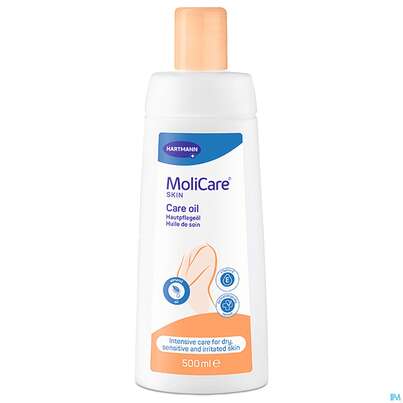 Sie sehen eine Packung Molicare Skin Haut-pflegeoel Neu 500ml, Produktbild: 02 Molicare Skin Haut-pflegeoel Neu 500ml, A-Nr.: 5735255 - 02