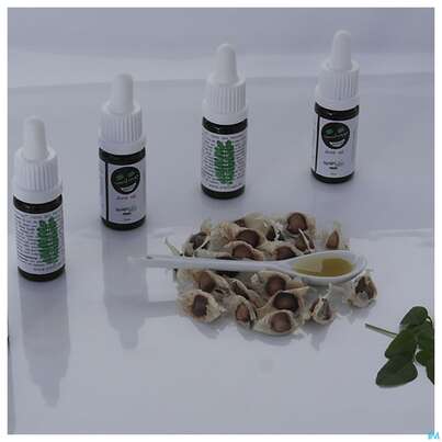 Sie sehen eine Packung Moringa Pure Oil 10ml, Produktbild: 01 Moringa Pure Oil 10ml, A-Nr.: 4583441 - 01