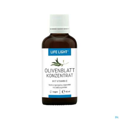 Sie sehen eine Packung Oliven Blatt Konzentrat Life Light 50ml, Produktbild: 01 Oliven Blatt Konzentrat Life Light 50ml, A-Nr.: 4062653 - 01