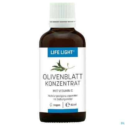 Sie sehen eine Packung Oliven Blatt Konzentrat Life Light 50ml, Produktbild: 02 Oliven Blatt Konzentrat Life Light 50ml, A-Nr.: 4062653 - 02