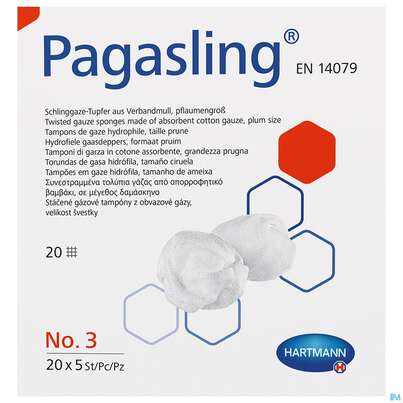 Pagasling Schlinggaze Tupfer Steril Gr 3 100st, A-Nr.: 4397230 - 02