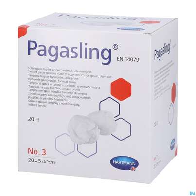 Pagasling Schlinggaze Tupfer Steril Gr 3 100st, A-Nr.: 4397230 - 04