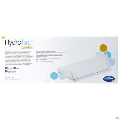 Schaumverband Hydrotac Comfort 10x30cm 10st, A-Nr.: 5310484 - 01