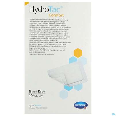 Schaumverband Hydrotac Comfort 8x15cm 10st, A-Nr.: 5310490 - 01