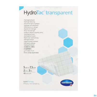Schaumverband Hydrotac Transparent 5x7,5cm 10st, A-Nr.: 5310521 - 01