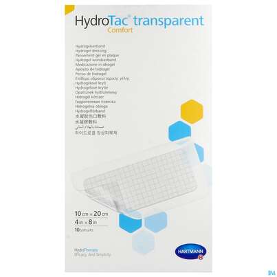 Schaumverband Hydrotac Transparent/comfort 10x20cm 10st, A-Nr.: 5310604 - 01