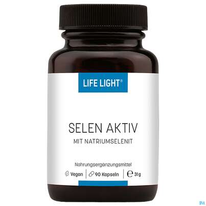 Sie sehen eine Packung Selen Aktiv Kapseln -life Light 90st, Produktbild: 02 Selen Aktiv Kapseln -life Light 90st, A-Nr.: 3874432 - 02