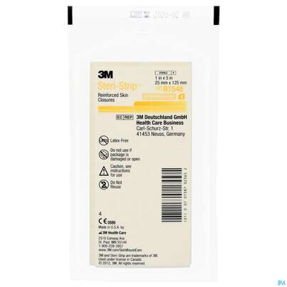 Steri Strips (3m) Wundverschluss-streifen Elastic 25x125mm Nr1548 4st, A-Nr.: 2367561 - 02