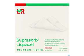 Suprasorb/liquacel Kompresse 10x 10cm 10st, A-Nr.: 4080993 - 01