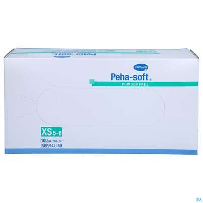Sie sehen eine Packung Untersuchungshandschuhe Latex Unsteril Peha Soft Puderfrei Xs 100st, Produktbild: 01 Untersuchungshandschuhe Latex Unsteril Peha Soft Puderfrei Xs 100st, A-Nr.: 3662233 - 01