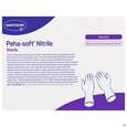 Sie sehen eine Packung Untersuchungshandschuhe Peha/soft/puderfrei Nitrile Sterile M 100st, Produktbild: 01 Untersuchungshandschuhe Peha/soft/puderfrei Nitrile Sterile M 100st, A-Nr.: 3997608 - 01