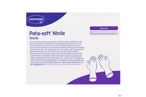 Untersuchungshandschuhe Peha/soft/puderfrei Nitrile Sterile M 100st, A-Nr.: 3997608 - 01