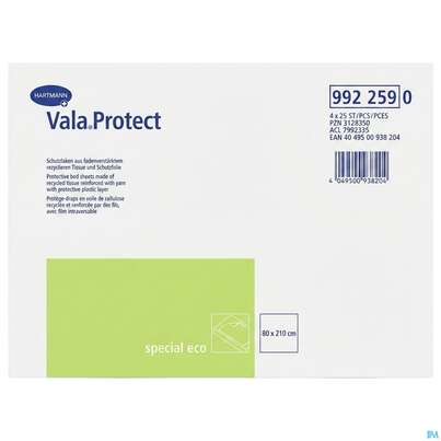 Valaprotect Einmal-schutzlaken Spezial Eco 80x 175cm 4x25 100st, A-Nr.: 2369376 - 01