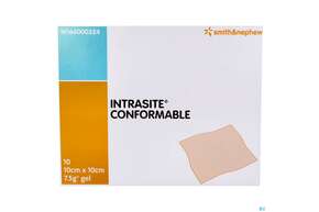 Wundauflagen Intrasite Conformable Vlies +gel 10x 10cm 10st, A-Nr.: 2705437 - 01